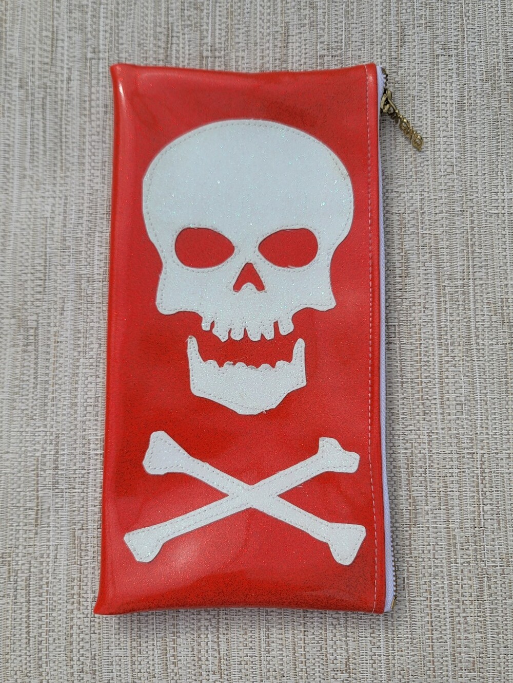 Julie Mollo Spooky Skull And Crossbones Glitter Pirate Classic Clutch Bag